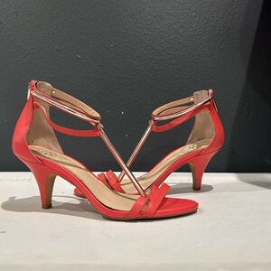 Vince Camuto Red Strappy Heels